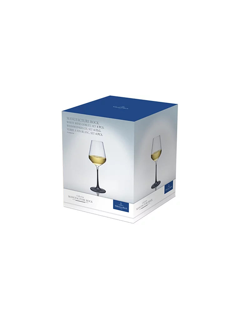 VILLEROY ET BOCH Lot 4 verres à vin 38 cl Manufacture Rock - vue 5